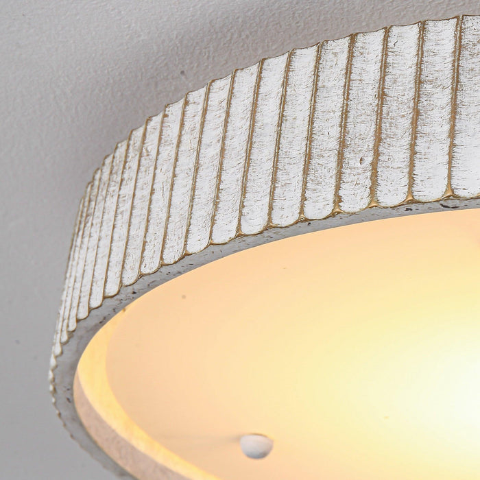 18 Inch White Modern Flush Mount LED Light - Sweatfully