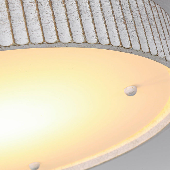 18 Inch White Modern Flush Mount LED Light - Sweatfully