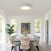 18 Inch White Modern Flush Mount LED Light - Sweatfully