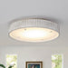 18 Inch White Modern Flush Mount LED Light - Sweatfully