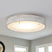 18 Inch White Modern Flush Mount LED Light - Sweatfully