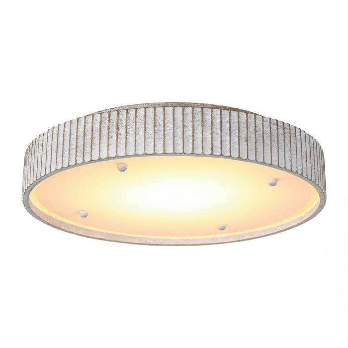 18 Inch White Modern Flush Mount LED Light - Sweatfully
