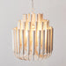 20 Inch Borg 5-Light White Wooden Chandelier - Sweatfully
