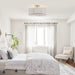 15 Inch 3-Light Modern Chrome Semi-Flush Mount Ceiling Lighting - Sweatfully