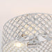 15 Inch 3-Light Modern Chrome Semi-Flush Mount Ceiling Lighting - Sweatfully