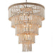 32 Inch Nelly 9-Light Bohemia Wood Beaded Chandelier - Sweatfully