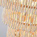 32 Inch Nelly 9-Light Bohemia Wood Beaded Chandelier - Sweatfully