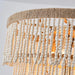 32 Inch Nelly 9-Light Bohemia Wood Beaded Chandelier - Sweatfully
