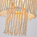 32 Inch Nelly 9-Light Bohemia Wood Beaded Chandelier - Sweatfully