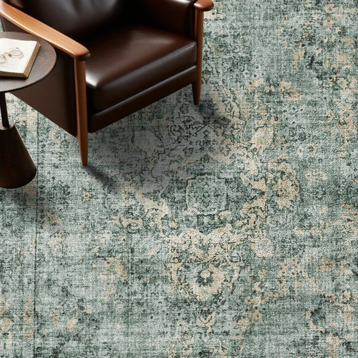7ft x 5ft Vintage Indoor Non-Slip Washable Large  Area Rugs for Bedroom Living Room - Sweatfully
