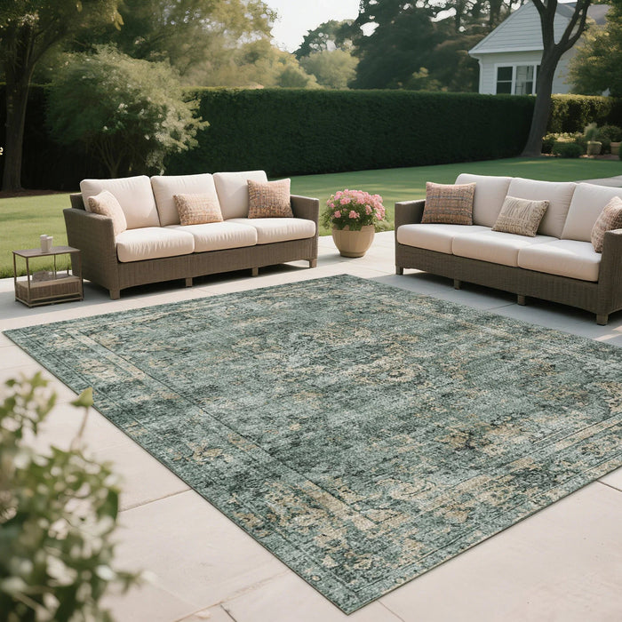 7ft x 5ft Vintage Indoor Non-Slip Washable Large  Area Rugs for Bedroom Living Room - Sweatfully