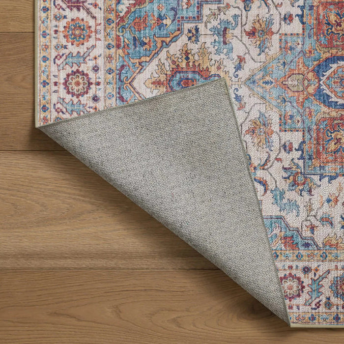 7ft x 5ft Vintage Indoor Non-Slip Washable Large  Area Rugs for Bedroom Living Room - Sweatfully