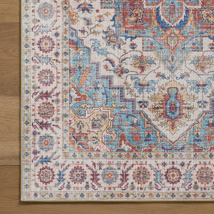 7ft x 5ft Vintage Indoor Non-Slip Washable Large  Area Rugs for Bedroom Living Room - Sweatfully