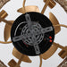 18 Inch Vintage Gold Farmhouse Rattan Flush Mount Ceiling Fan with Light APP and Remote Control - Sweatfully