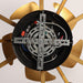 21 Inch Golden Flower-shape Farmhouse Rattan Flush Mount Ceiling Fan with Light APP and Remote Control - Sweatfully