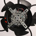 18 Inch Black Industrial Flush Mount Ceiling Fan with Light APP and Remote Control - Sweatfully