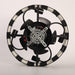 18 Inch Black Industrial Flush Mount Ceiling Fan with Light APP and Remote Control - Sweatfully