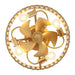 18 Inch Golden Farmhouse Wooden Beads Flush Mount Ceiling Fan with APP and Remote Control - Sweatfully