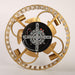 18 Inch Golden Farmhouse Wooden Beads Flush Mount Ceiling Fan with APP and Remote Control - Sweatfully