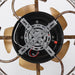 18 Inch Vintage Distressed Golden Industrial Flush Mount Ceiling Fan with Light APP and Remote Control - Sweatfully