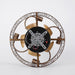 18 Inch Vintage Distressed Golden Industrial Flush Mount Ceiling Fan with Light APP and Remote Control - Sweatfully