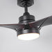 52 Inch Ivy Industrial Downrod Mount LED Ceiling Fan with Remote Control - Sweatfully
