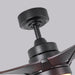 52 Inch Ivy Industrial Downrod Mount LED Ceiling Fan with Remote Control - Sweatfully