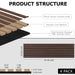 4-Piece Pack Veneer Sound Acoustic Wood Wall Panels - Sweatfully