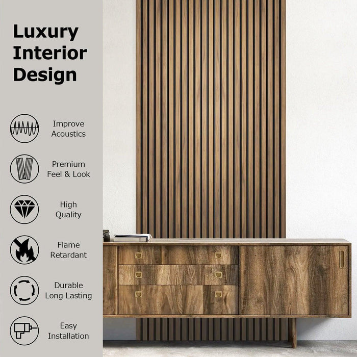 4-Piece Pack Veneer Sound Acoustic Wood Wall Panels - Sweatfully