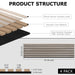 4-Piece Pack Veneer Sound Acoustic Wood Wall Panels - Sweatfully