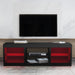 Modern 68 Inch TV Stand Media Console with LED Lights for Living Room - Sweatfully