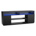 Modern 68 Inch TV Stand Media Console with LED Lights for Living Room - Sweatfully