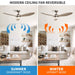 56" Bernardino Modern Brushed Nickel DC Motor Downrod Mount Reversible Ceiling Fan with Lighting and Remote Control - Sweatfully