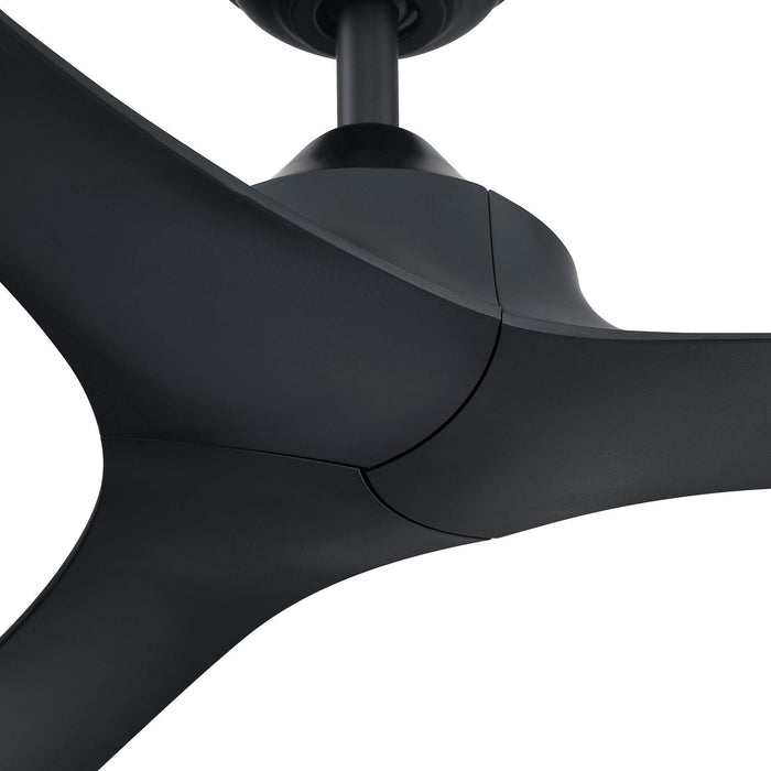 56" Modern DC Motor Downrod Mount Reversible Ceiling Fan with Remote Control - Sweatfully