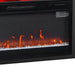 Modern 68" LED TV Stand with 36" Insert Opening Electric Fireplace for Living Room in Black or White - Sweatfully