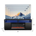 Modern 68" LED TV Stand with 36" Insert Opening Electric Fireplace for Living Room in Black or White - Sweatfully