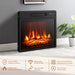 Modern 66" LED TV Stand with 23" Electric Fireplace for Living Room - Sweatfully