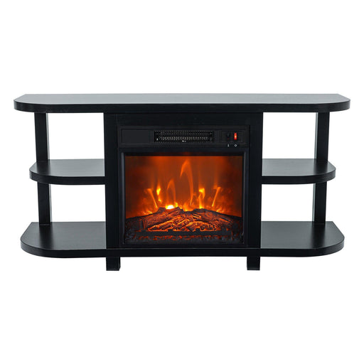 Decorative Modern 48" TV Stand with 18" Insert Electric Fireplace - Sweatfully
