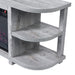 Decorative Modern 48" TV Stand with 18" Insert Electric Fireplace - Sweatfully