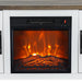 58" Farmhouse TV Stand with 18" Insert Electric Fireplace for Living Room - Sweatfully
