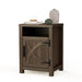 18" Solid Wood Farmhouse Nightstand for Bedroom in Brown or Grey or White - Sweatfully