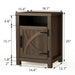 18" Solid Wood Farmhouse Nightstand for Bedroom in Brown or Grey or White - Sweatfully