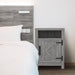 18" Solid Wood Farmhouse Nightstand for Bedroom in Brown or Grey or White - Sweatfully