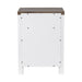 18" Solid Wood Farmhouse Nightstand for Bedroom in Brown or Grey or White - Sweatfully