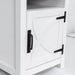 18" Solid Wood Farmhouse Nightstand for Bedroom in Brown or Grey or White - Sweatfully