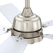 52" Tata Nagar Industrial Brush Nickel Downrod Mount Reversible Ceiling Fan with Lighting and Remote Control - Sweatfully