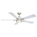 52" Tata Nagar Industrial Brush Nickel Downrod Mount Reversible Ceiling Fan with Lighting and Remote Control - Sweatfully