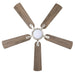 52" Tata Nagar Industrial Brush Nickel Downrod Mount Reversible Ceiling Fan with Lighting and Remote Control - Sweatfully