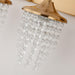 Modern 3-Light Golden Wall Lighting with Crystal - Sweatfully