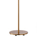 1-Light Golden Floor Lamp with Crystal Shade - Sweatfully
